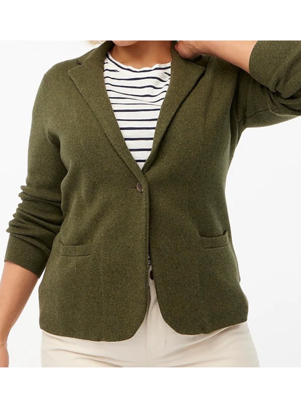 J. Crew School Boy Cotton Sweater Blazer
